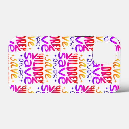 Red kinderen, red levens Case-Mate iPhone case (Achterkant (horizontaal))