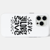 Red kinderen, red levens Case-Mate iPhone case (Achterkant (horizontaal))