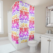 Red kinderen, red levens douchegordijn (In situ)