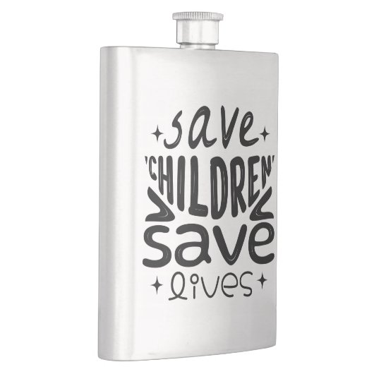 Red kinderen, red levens flacon (Rechts)