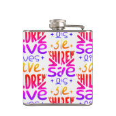 Red kinderen, red levens heupfles (Achterkant)