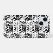 Red kinderen, red levens iPhone 15 hoesje (Achterkant horizontaal)