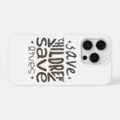 Red kinderen, red levens iPhone hoesje (Achterkant horizontaal)