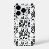 Red kinderen, red levens iPhone hoesje (Achterkant)