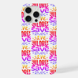 Red kinderen, red levens iPhone 15 pro max hoesje