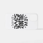 Red kinderen, red levens iPhone hoesje (Achterkant horizontaal)