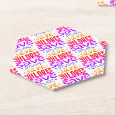 Red kinderen, red levens kartonnen onderzetters (Schuin)