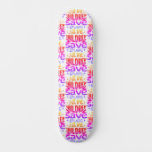 Red kinderen, red levens skateboard (Voorkant)