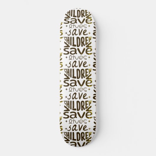 Red kinderen, red levens skateboard (Voorkant)