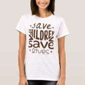 Red kinderen, red levens t-shirt (Voorkant)