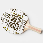 Red kinderen, red levens tafeltennisbatje (Zijkant)