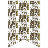 Red kinderen, red levens vlaggetjes (Derde vlag)