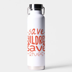 Red kinderen, red levens waterfles