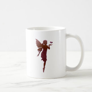 Red Kissing Fairy and Heart Koffiemok