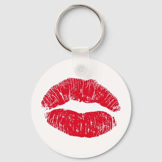 Red Kissons Lips Sleutelhanger (Voorkant)