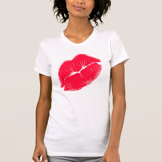 Red Kissy Lips T-shirt (Voorkant)
