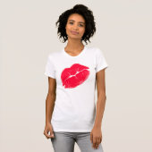 Red Kissy Lips T-shirt (Voorkant volledig)