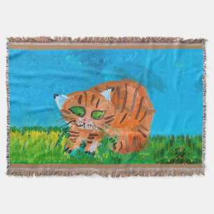 Red Kitten Deken
