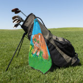Red Kitten Golfhanddoek (Groen)