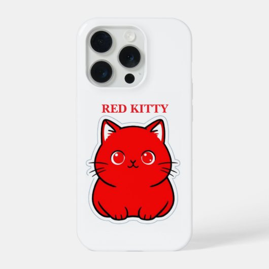 RED KITTY iPhone HOESJE (Achterkant)