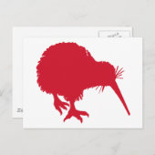 Red Kiwi Briefkaart (Voorkant / Achterkant)