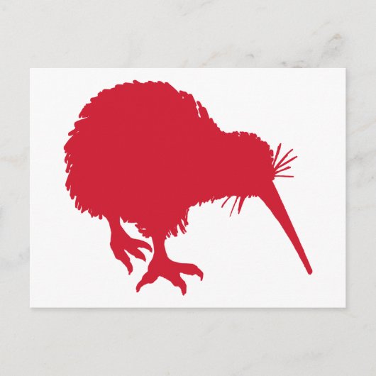 Red Kiwi Briefkaart (Voorkant)