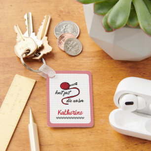 Red Knit Fast, Die Warm Sleutelhanger