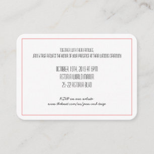 Red Knot Save the Date Uitnodiging   RSVP kaart