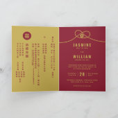 Red Knot Union Double Happiness Chinese Wedding (Binnen)