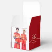 Red Knot Union Double Happiness Chinese Wedding Bedankdoosjes (Geopend)