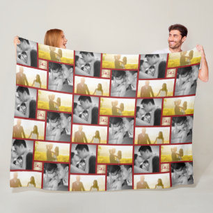 Red Knot Union Double Happiness Chinese Wedding Fleece Deken