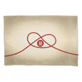 Red Knot Union Double Happiness Chinese Wedding Kussensloop (Voorkant-Links)