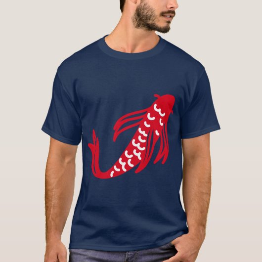 Red Koi Fish T-shirt (Voorkant)