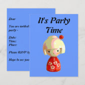 Red Kokeshi Kaart (Voorkant / Achterkant)