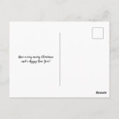 Red Kraft Photo Briefkaart Holiday Card (Achterkant)