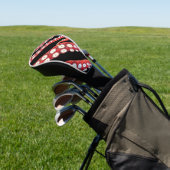 Red Kraken Octopus Tentacles Black Golfheadcover (Insitu)