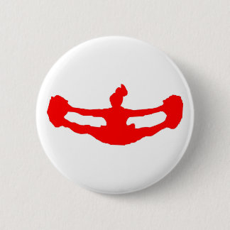 Red "LAAT's CHEER!" Knoop Ronde Button 5,7 Cm