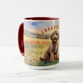 Red Labradoodle,  Boerderij Sunrise Mok (Voorkant links)