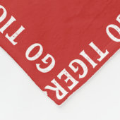 Red Lacrosse Mijn hart Fleece Deken (Hoek)