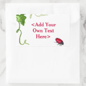 Red Lady Bug Insecte Custom Stickers (Tas)