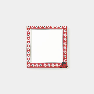 Red Lady Bug Post-it® notes