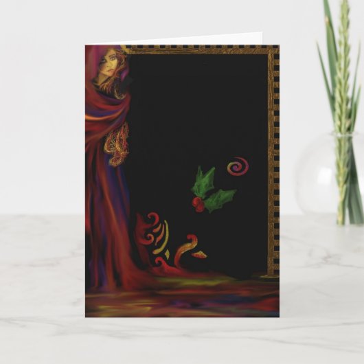 Red Lady - Carte de voeux vierge (Devant)
