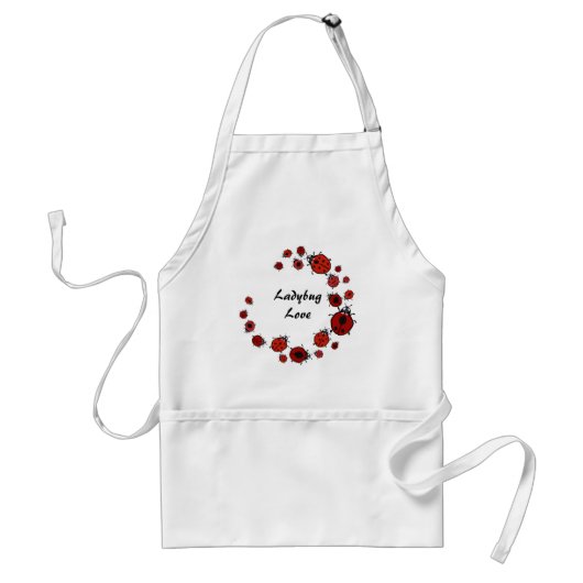 Red Ladybug Apron Standaard Schort (Voorkant)
