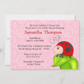 Red Ladybug Baby shower Invitation Kaart (Voorkant)
