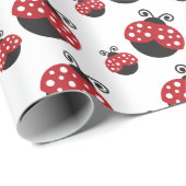 Red Ladybug Cadeaupapier (Rol Hoek)