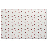 Red Ladybug Heart Trail Pattern Stof (Fat Quarter)