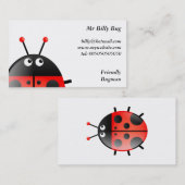 Red Ladybug, Mr Billy Bug, Visitekaartje (Voorkant / Achterkant)