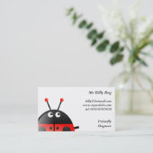 Red Ladybug, Mr Billy Bug, Visitekaartje (Staand voorkant)