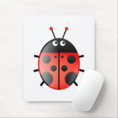 Red Ladybug Muismat (Met muis)