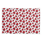 Red Ladybug Pattern Persoonlijk Kussensloop (Achterkant)